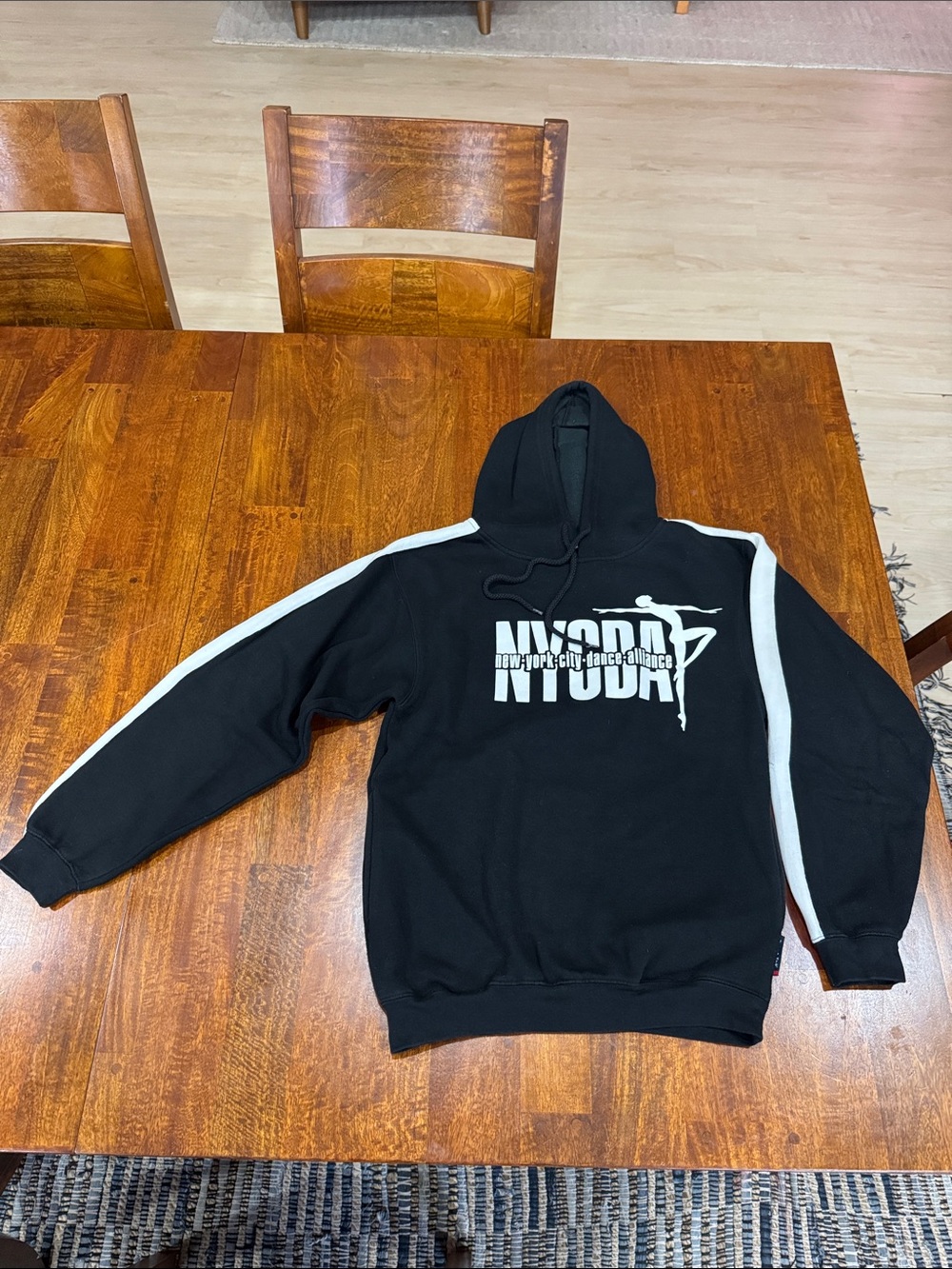 Y2K New York City Dance Alliance (NYCDA) Black Hooded Sweatshirt w/ side pockets